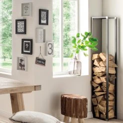 Red Living Kaminholzregal Huntley - Metall - Vintage Schwarz -Wohnzimmermöbel boutique en ligne 1000219504 200724 06293600054 MOOD DETAILS P000000001000219504 mood