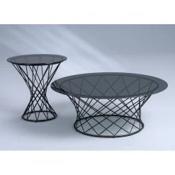 Loftscape Couchtisch Dudley - Glas / Metall - Schwarz -Wohnzimmermöbel boutique en ligne 1000220037 200723 13265300010 DETAILS P000000001000220037