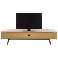 Studio Copenhagen TV-Lowboard Danica - Echtholzfurnier - Matt Dunkelgrau / Esche -Wohnzimmermöbel boutique en ligne 1000220429 210903 11024700084 DETAILS P000000001000220429