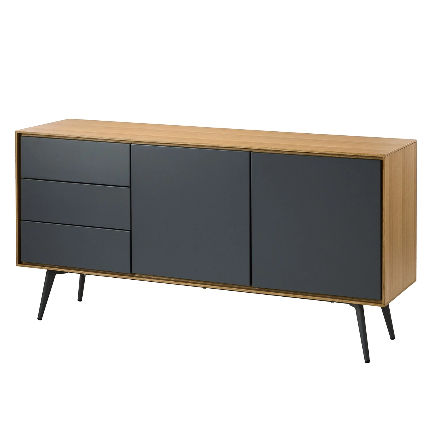Studio Copenhagen Sideboard Danica - Echtholzfurnier - Matt Dunkelgrau / Esche 1 Studio Copenhagen Sideboard Danica - Echtholzfurnier - Matt Dunkelgrau / Esche