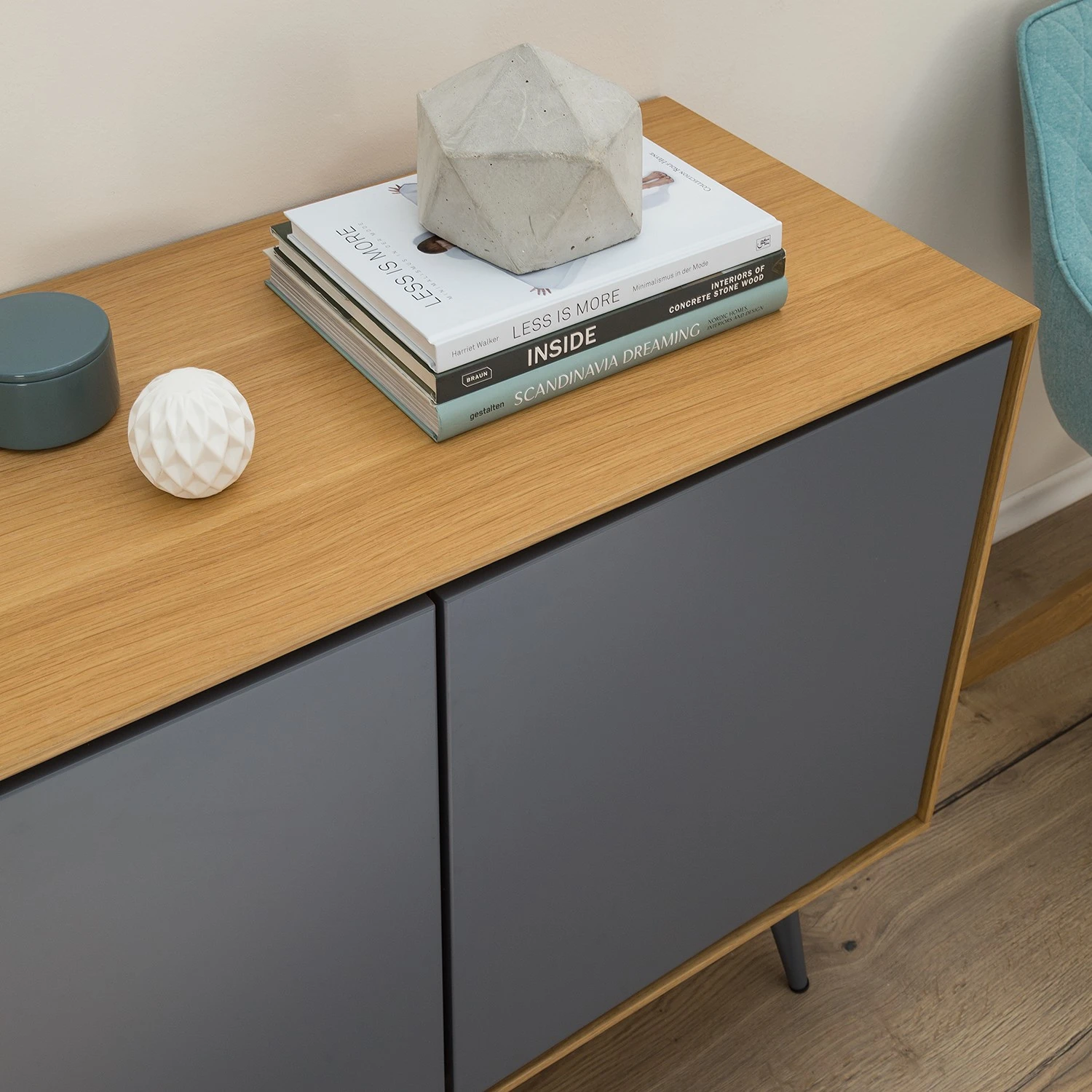 Studio Copenhagen Sideboard Danica - Echtholzfurnier - Matt Dunkelgrau / Esche 7 Studio Copenhagen Sideboard Danica - Echtholzfurnier - Matt Dunkelgrau / Esche – Bild 7