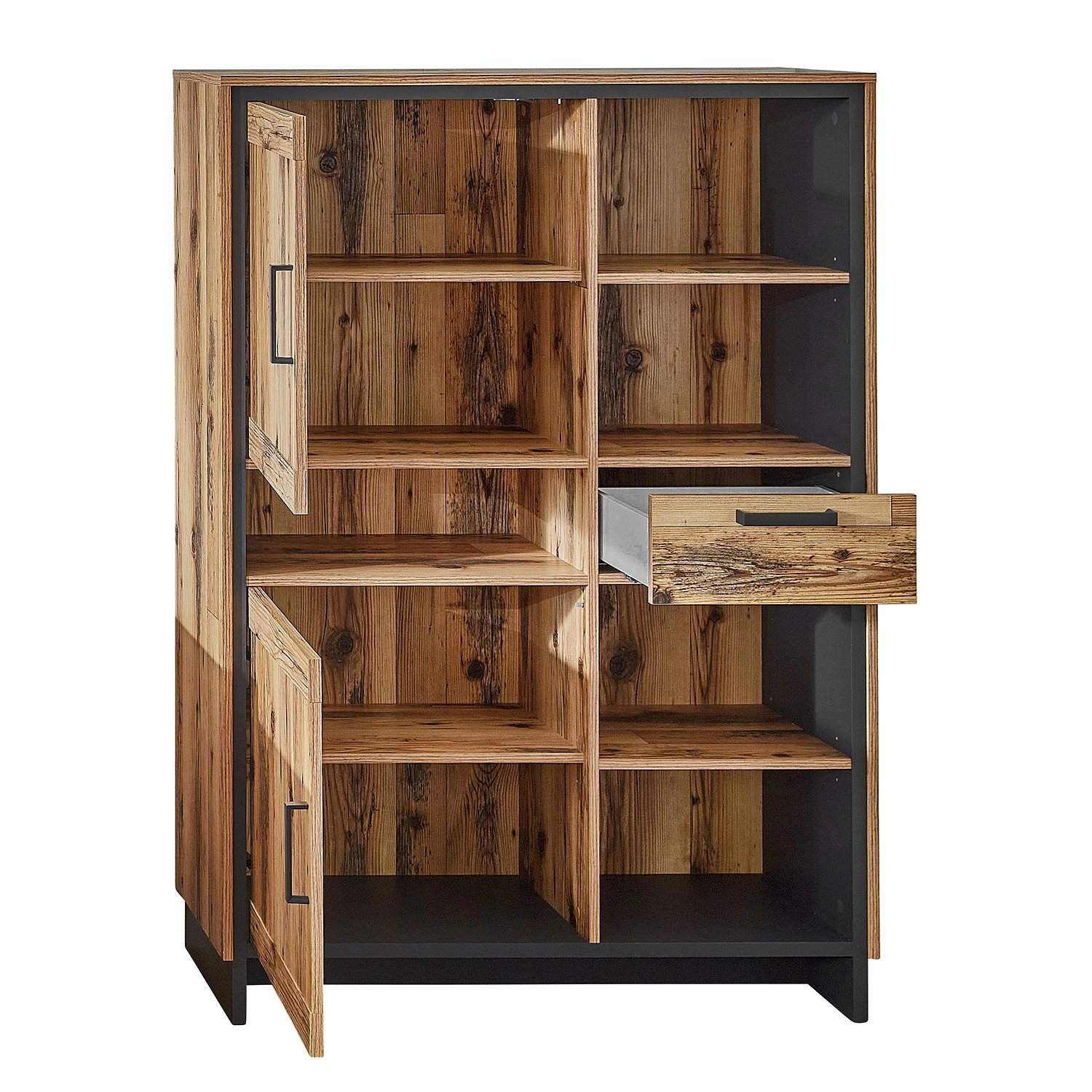 Ridgevalley Highboard Priay - Lärche Dekor / Graphit 6 Ridgevalley Highboard Priay - Lärche Dekor / Graphit – Bild 6