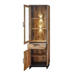 Ridgevalley Standvitrine Priay - Inkl. Beleuchtung - Lärche Dekor / Graphit -Wohnzimmermöbel boutique en ligne 1000220683 200819 06364400101 DETAILS P000000001000220683