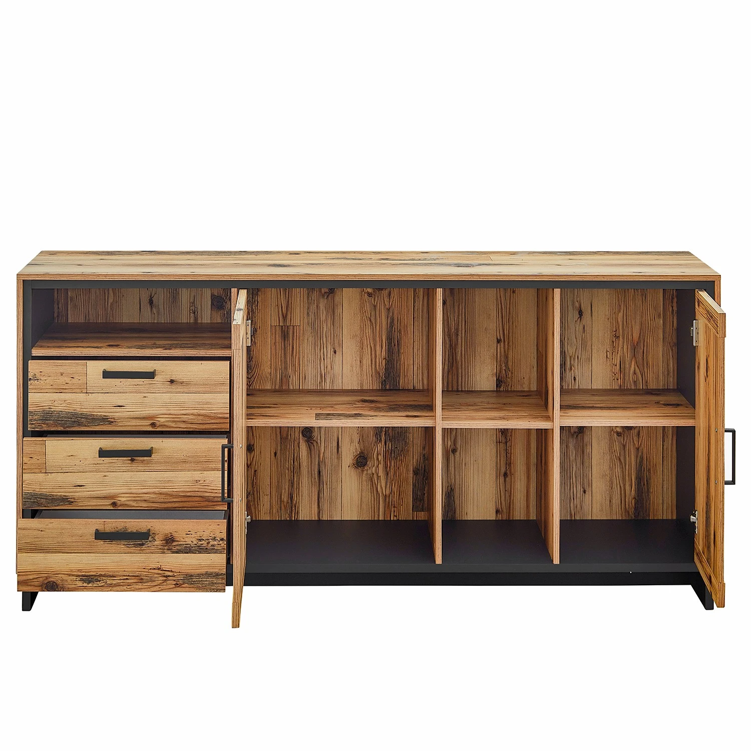 Ridgevalley Sideboard Priay - Lärche Dekor / Graphit 6 Ridgevalley Sideboard Priay - Lärche Dekor / Graphit – Bild 6