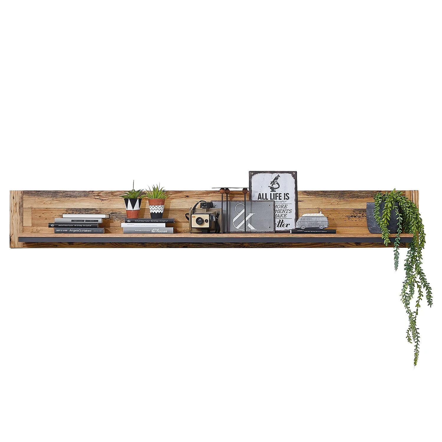 Ridgevalley Wohnwand Priay II (3-teilig) - Inkl. Beleuchtung - Lärche Dekor / Graphit 9 Ridgevalley Wohnwand Priay II (3-teilig) - Inkl. Beleuchtung - Lärche Dekor / Graphit – Bild 9