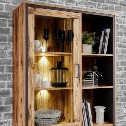 Ridgevalley Wohnwand Priay II (3-teilig) - Inkl. Beleuchtung - Lärche Dekor / Graphit 21 Ridgevalley Wohnwand Priay II (3-teilig) - Inkl. Beleuchtung - Lärche Dekor / Graphit -Wohnzimmermöbel boutique en ligne 1000221768 200831 14271800026 DETAILS P000000001000221768