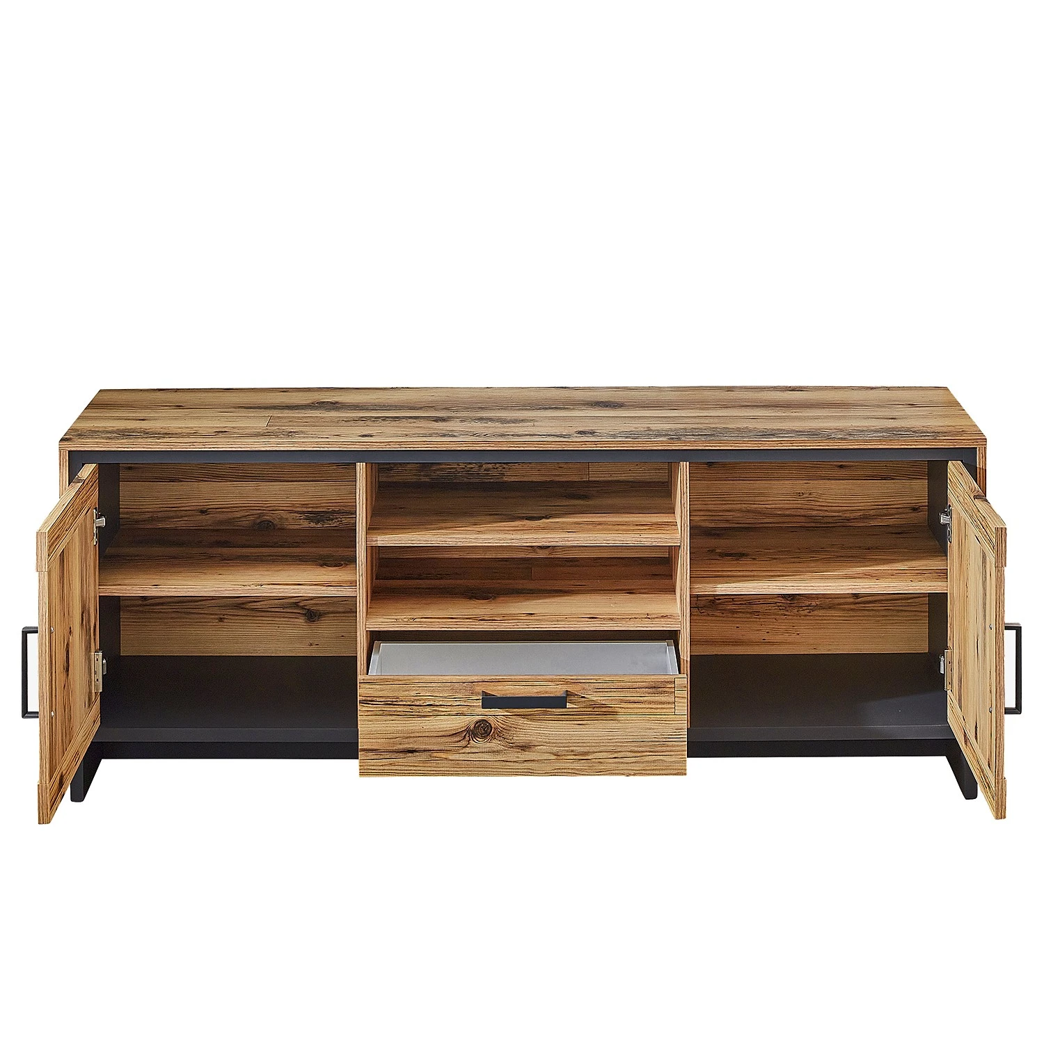 Ridgevalley Wohnkombination Priay (2-teilig) - Lärche Dekor / Graphit 5 Ridgevalley Wohnkombination Priay (2-teilig) - Lärche Dekor / Graphit – Bild 5