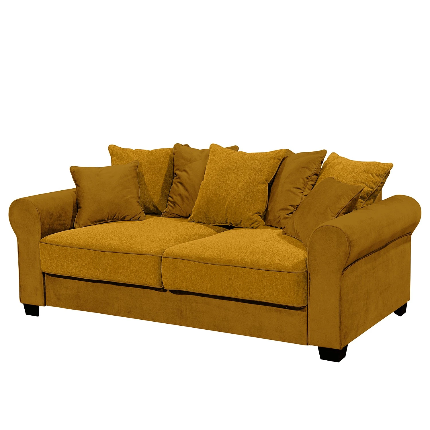 Fredriks Sofa Marcola (2-Sitzer) - Webstoff; Microfaser - Microfaser Salvo: Ocker 1 Fredriks Sofa Marcola (2-Sitzer) - Webstoff; Microfaser - Microfaser Salvo: Ocker