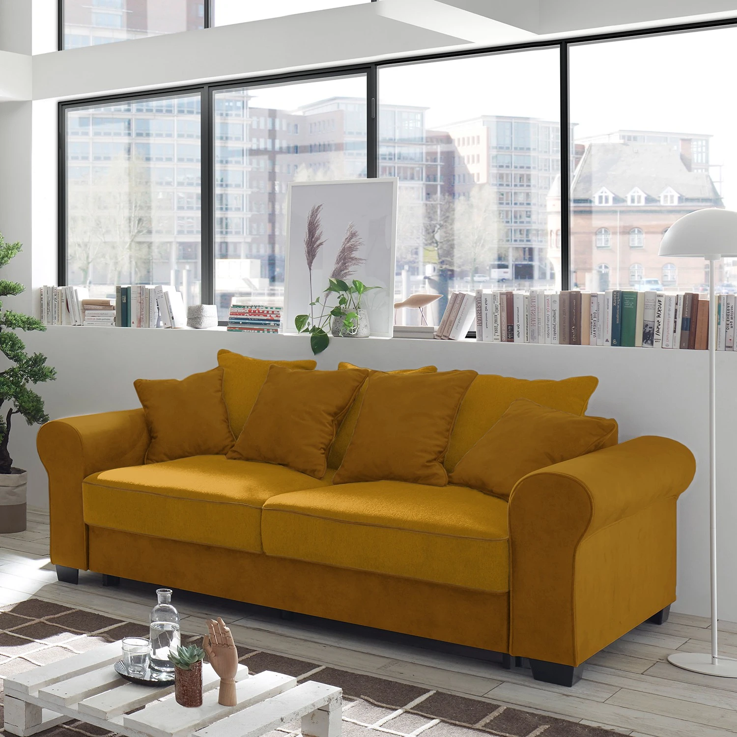 Fredriks Sofa Marcola (2-Sitzer) - Webstoff; Microfaser - Microfaser Salvo: Ocker 6 Fredriks Sofa Marcola (2-Sitzer) - Webstoff; Microfaser - Microfaser Salvo: Ocker – Bild 6