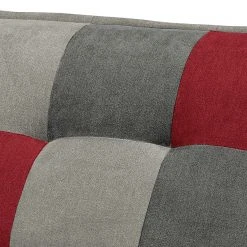Fredriks Sofa Tutu (2-Sitzer) - Microfaser - Microfaser Ranu Patchwork: Beere / Grau -Wohnzimmermöbel boutique en ligne 1000222110 201113 13045200338 DETAILS P000000001000222110