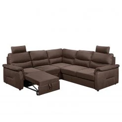 Fredriks Ecksofa Gladwin - Microfaser Zari: Espresso - Schlaffunktion davorstehend rechts -Wohnzimmermöbel boutique en ligne 1000222172 201113 13215900667 DETAILS P000000001000222172