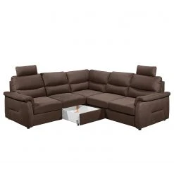 Fredriks Ecksofa Gladwin - Microfaser Zari: Espresso - Schlaffunktion davorstehend rechts -Wohnzimmermöbel boutique en ligne 1000222172 201113 13220400668 DETAILS P000000001000222172