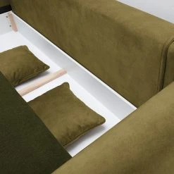 Fredriks Schlafsofa Marcola - Webstoff; Microfaser - Microfaser Salvo: Olivgrün -Wohnzimmermöbel boutique en ligne 1000222188 201119 09424200607 DETAILS P000000001000222188
