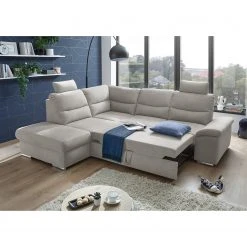Fredriks Ecksofa Caldwell - Webstoff - Webstoff Roge: Silber - Ottomane davorstehend links -Wohnzimmermöbel boutique en ligne 1000222216 201119 09424700713 MOOD DETAILS P000000001000222216 mood