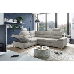 Fredriks Ecksofa Caldwell - Webstoff - Webstoff Roge: Silber - Ottomane davorstehend links -Wohnzimmermöbel boutique en ligne 1000222216 201119 09424700714 MOOD DETAILS P000000001000222216 mood