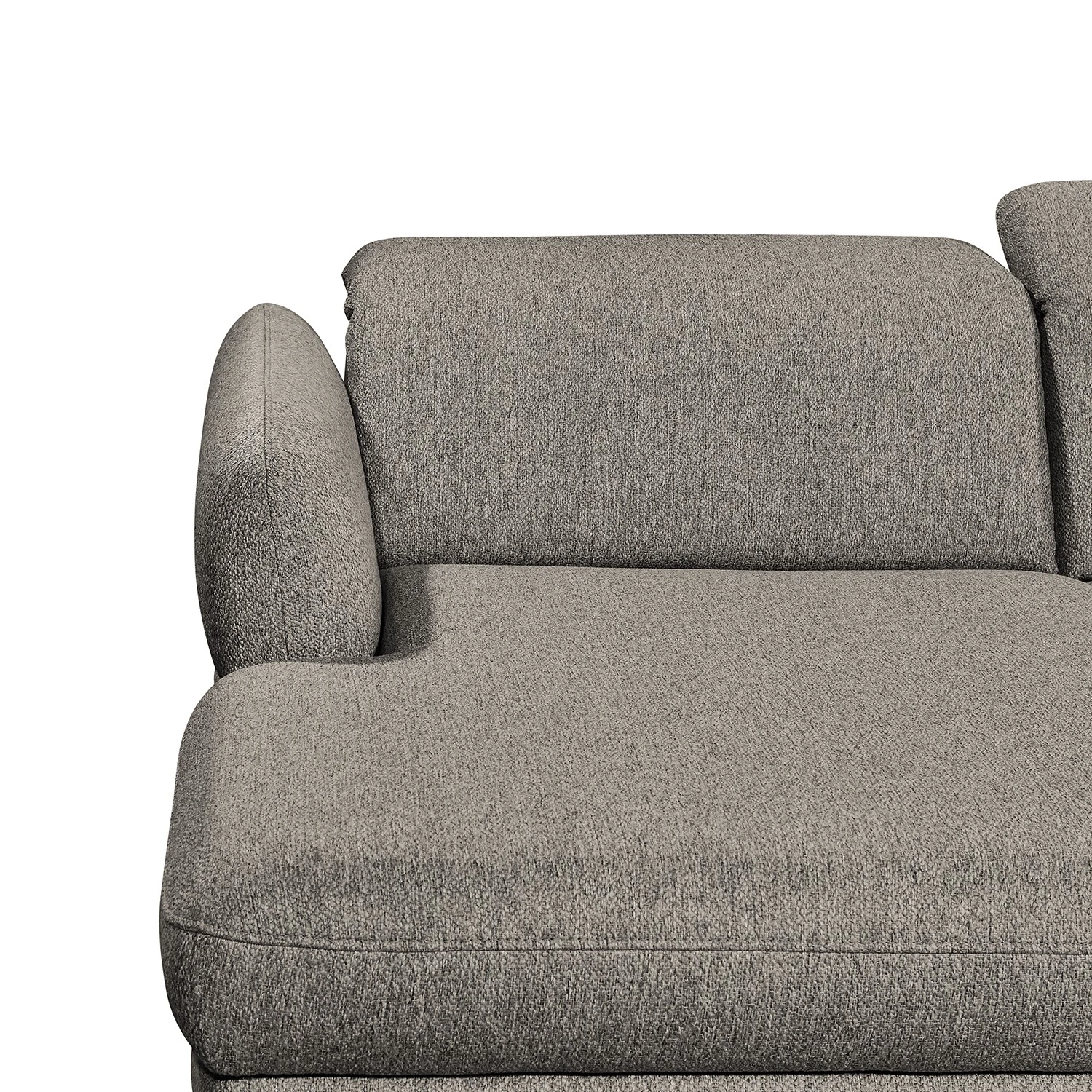 Fredriks Wohnlandschaft Glenmoore - Webstoff - Webstoff Ganum: Steingrau - Longchair davorstehend links / Ottomane rechts 9 Fredriks Wohnlandschaft Glenmoore - Webstoff - Webstoff Ganum: Steingrau - Longchair davorstehend links / Ottomane rechts – Bild 9