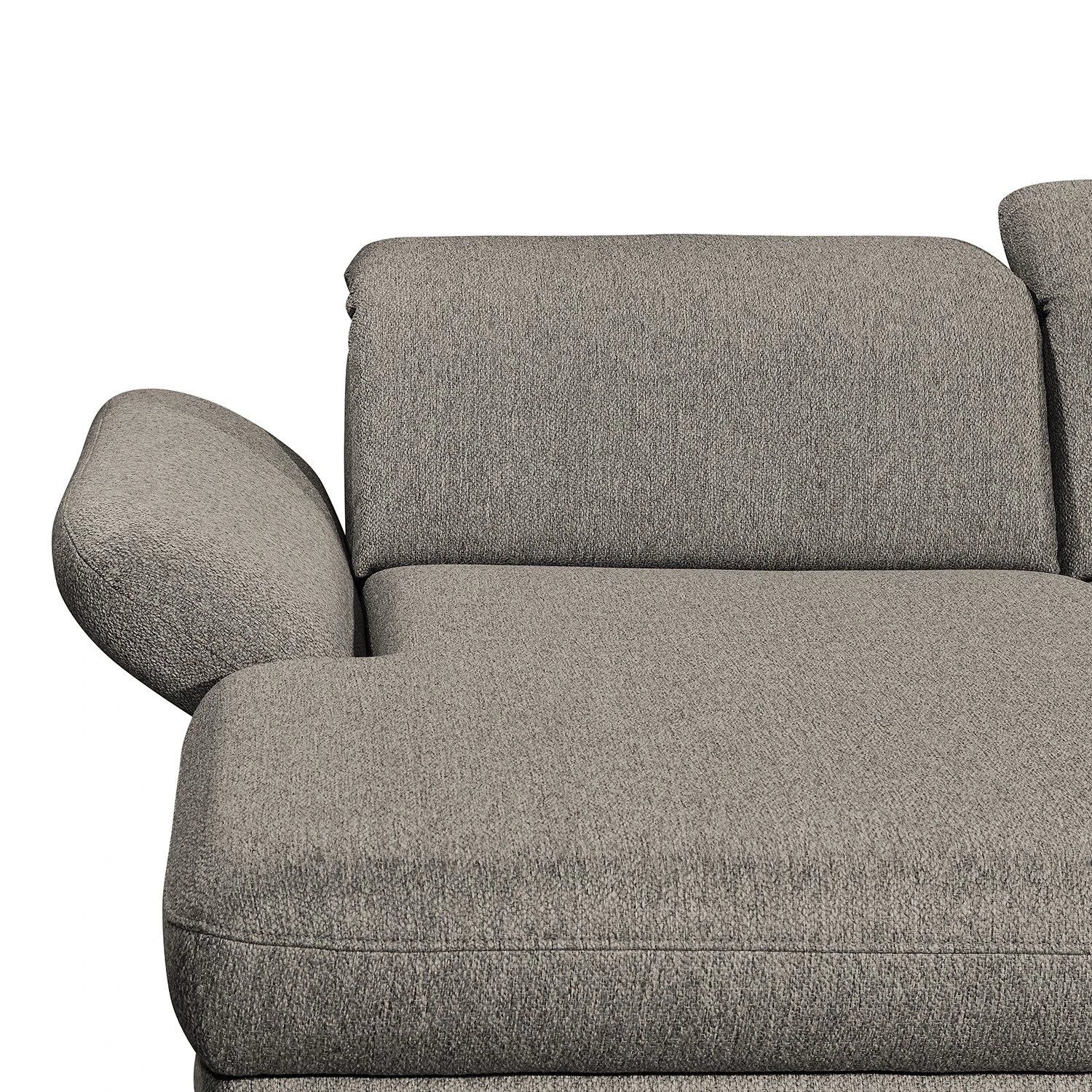 Fredriks Wohnlandschaft Glenmoore - Webstoff - Webstoff Ganum: Steingrau - Longchair davorstehend links / Ottomane rechts 10 Fredriks Wohnlandschaft Glenmoore - Webstoff - Webstoff Ganum: Steingrau - Longchair davorstehend links / Ottomane rechts – Bild 10