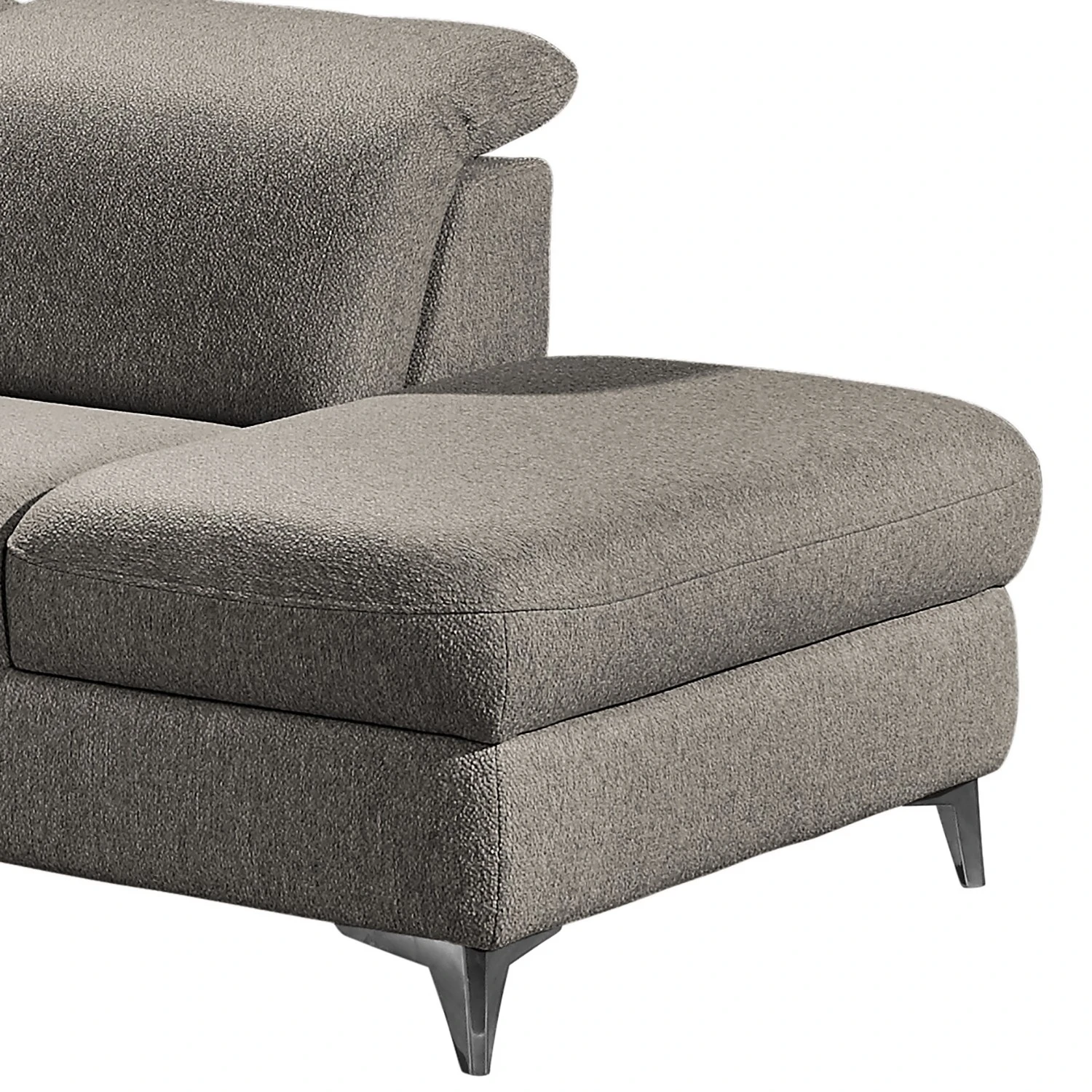 Fredriks Wohnlandschaft Glenmoore - Webstoff - Webstoff Ganum: Steingrau - Longchair davorstehend links / Ottomane rechts 14 Fredriks Wohnlandschaft Glenmoore - Webstoff - Webstoff Ganum: Steingrau - Longchair davorstehend links / Ottomane rechts – Bild 14