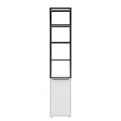 Fredriks Wohnkombination White Hall (2-teilig) - Matt Weiß / Schwarz -Wohnzimmermöbel boutique en ligne 1000222881 210216 14110800042 DETAILS P000000001000222881