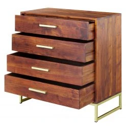 Ars manufacti Kommode Loga - Akazie massiv - Akazie Braun / Gold -Wohnzimmermöbel boutique en ligne 1000223267 200921 16391500004 DETAILS P000000001000223267