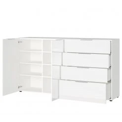 Germania Sideboard Oakland II - Glas - Weiß -Wohnzimmermöbel boutique en ligne 1000223281 200826 06235800038 DETAILS P000000001000223281