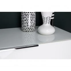 Germania Kommode Oakland II - Glas - Weiß -Wohnzimmermöbel boutique en ligne 1000223282 200826 06240300046 DETAILS P000000001000223282