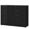 Germania Sideboard Oakland I - Glas - Schwarz