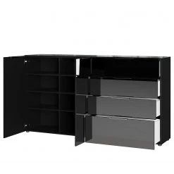 Germania Sideboard Oakland II - Glas - Schwarz -Wohnzimmermöbel boutique en ligne 1000223292 200826 06244200094 DETAILS P000000001000223292