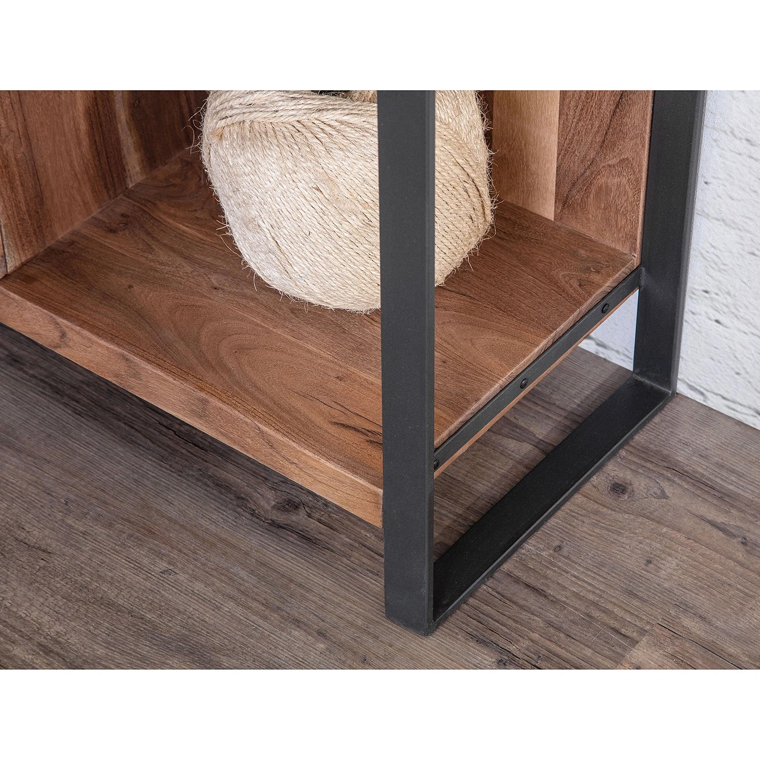 Ars manufacti Highboard Leyma - Rattan / Akazie massiv - Akazie / Anthrazit 6 Ars manufacti Highboard Leyma - Rattan / Akazie massiv - Akazie / Anthrazit – Bild 6