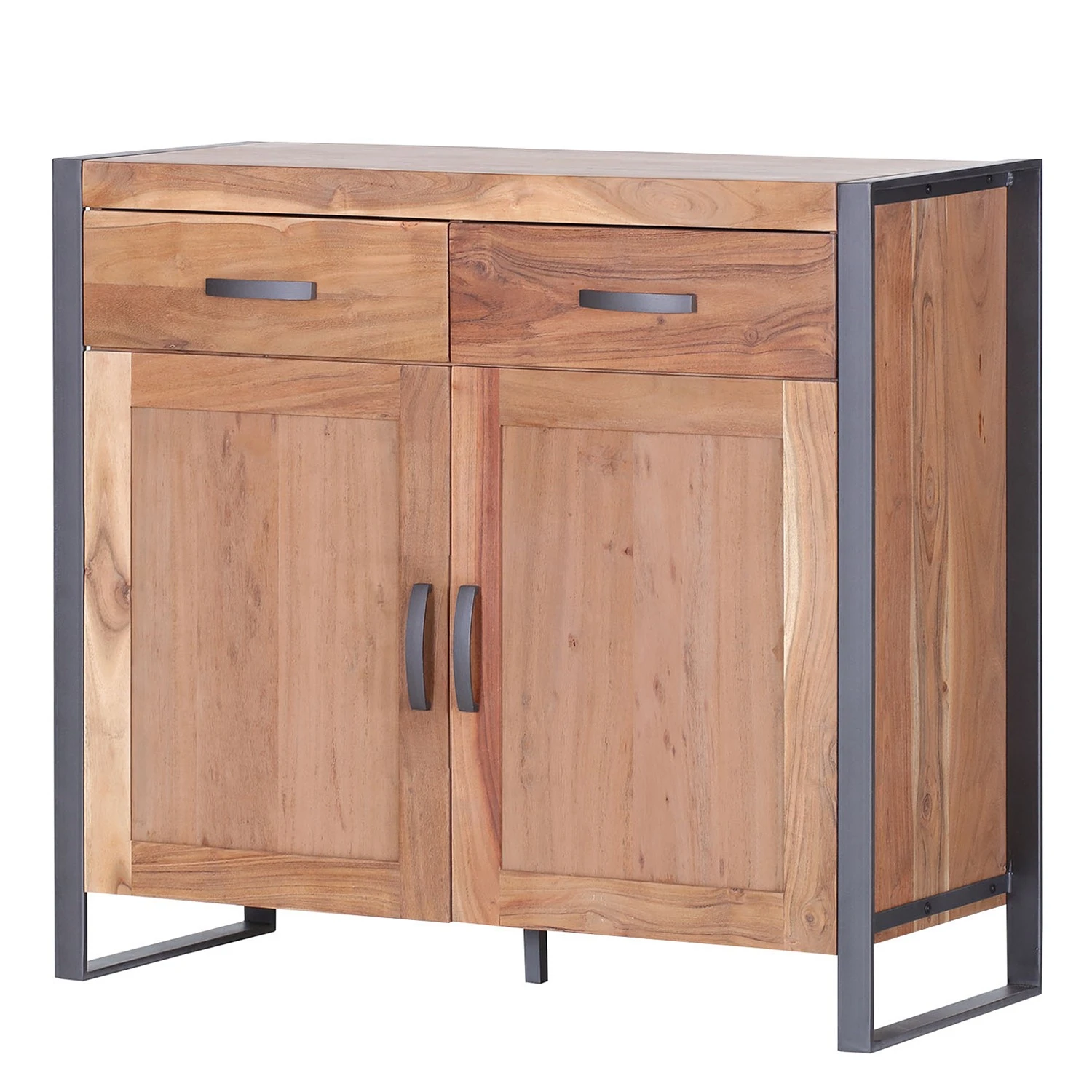 Ars manufacti Kommode Leyma - Rattan / Akazie massiv - Akazie / Anthrazit 2 Ars manufacti Kommode Leyma - Rattan / Akazie massiv - Akazie / Anthrazit – Bild 2