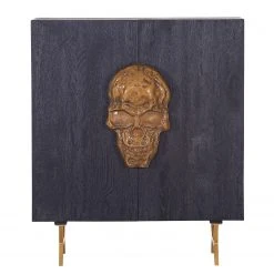 Red Living Kommode Worland I - Echtholzfurnier / Metall - Eiche Schwarz / Gold -Wohnzimmermöbel boutique en ligne 1000223494 200826 12361000079 DETAILS P000000001000223494