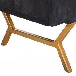 Red Living Kommode Worland I - Echtholzfurnier / Metall - Eiche Schwarz / Gold -Wohnzimmermöbel boutique en ligne 1000223494 200826 12361200082 DETAILS P000000001000223494