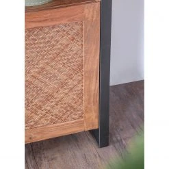 Ars manufacti Regal Leyma II - Rattan / Akazie massiv - Akazie / Anthrazit -Wohnzimmermöbel boutique en ligne 1000223496 200826 12361800091 DETAILS P000000001000223496