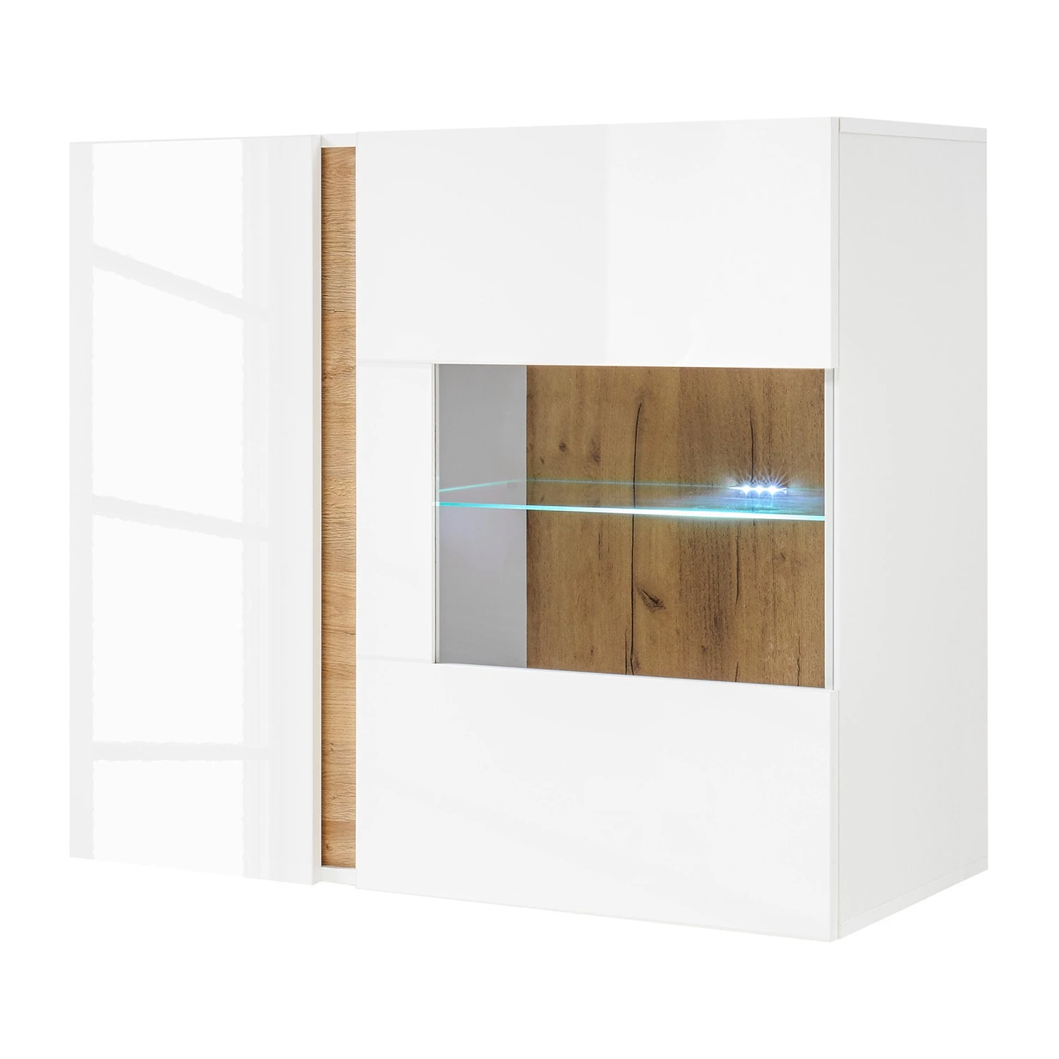 Loftscape Hängevitrine Cailla - Hochglanz Weiß 1 Loftscape Hängevitrine Cailla - Hochglanz Weiß