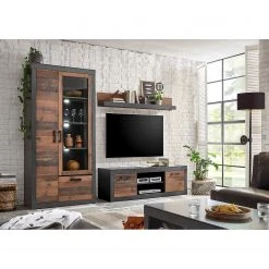 Red Living Wohnwand Buzan III (3-teilig) - Altholz Dekor / Anthrazit 12 Red Living Wohnwand Buzan III (3-teilig) - Altholz Dekor / Anthrazit -Wohnzimmermöbel boutique en ligne 1000223925 200828 15500000153 MOOD DETAILS P000000001000223925 mood