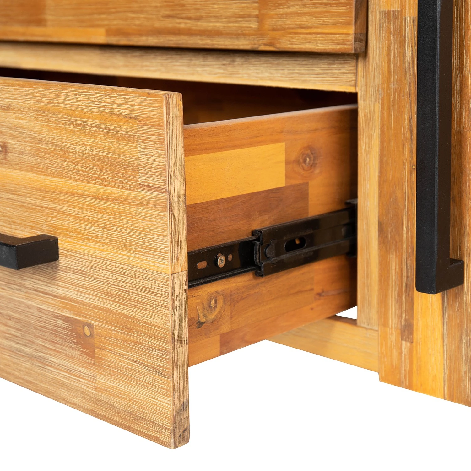 Ars manufacti Sideboard Urban Industry I - Akazie teilmassiv / Metall - Akazie / Schwarz 14 Ars manufacti Sideboard Urban Industry I - Akazie teilmassiv / Metall - Akazie / Schwarz – Bild 14