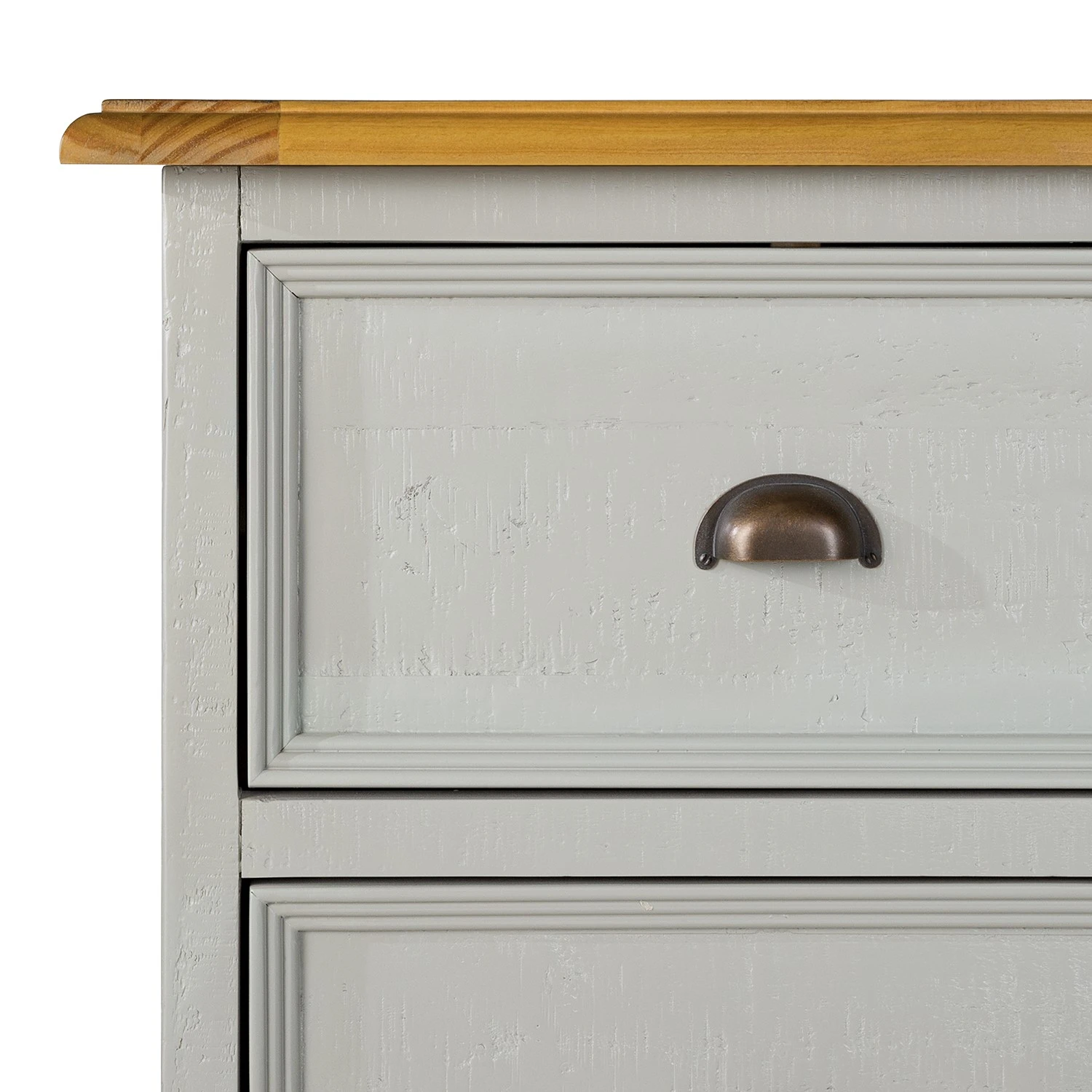 Maison Belfort Kommode Lavalle II - Kiefer teilmassiv - Kiefer / Hellgrau 9 Maison Belfort Kommode Lavalle II - Kiefer teilmassiv - Kiefer / Hellgrau – Bild 9