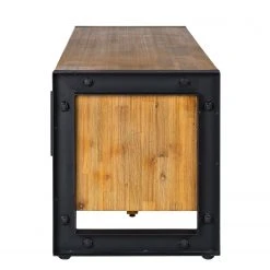 Ars manufacti TV-Lowboard Urban Industry II - Akazie teilmassiv / Metall - Akazie / Schwarz -Wohnzimmermöbel boutique en ligne 1000224206 210914 09461000003 DETAILS P000000001000224206