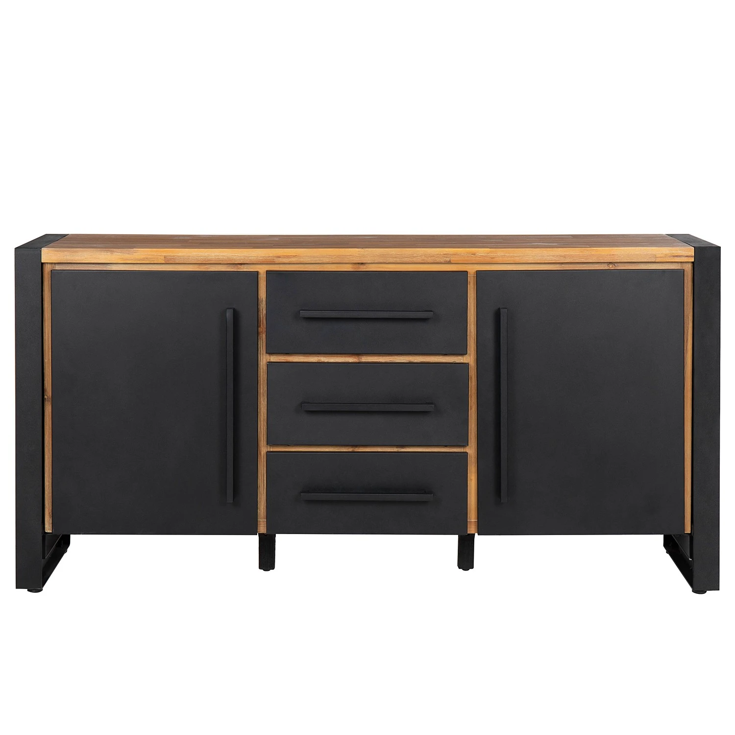 Ars manufacti Sideboard Urban Industry IV - Akazie teilmassiv / Metall - Akazie / Schwarz 6 Ars manufacti Sideboard Urban Industry IV - Akazie teilmassiv / Metall - Akazie / Schwarz – Bild 6