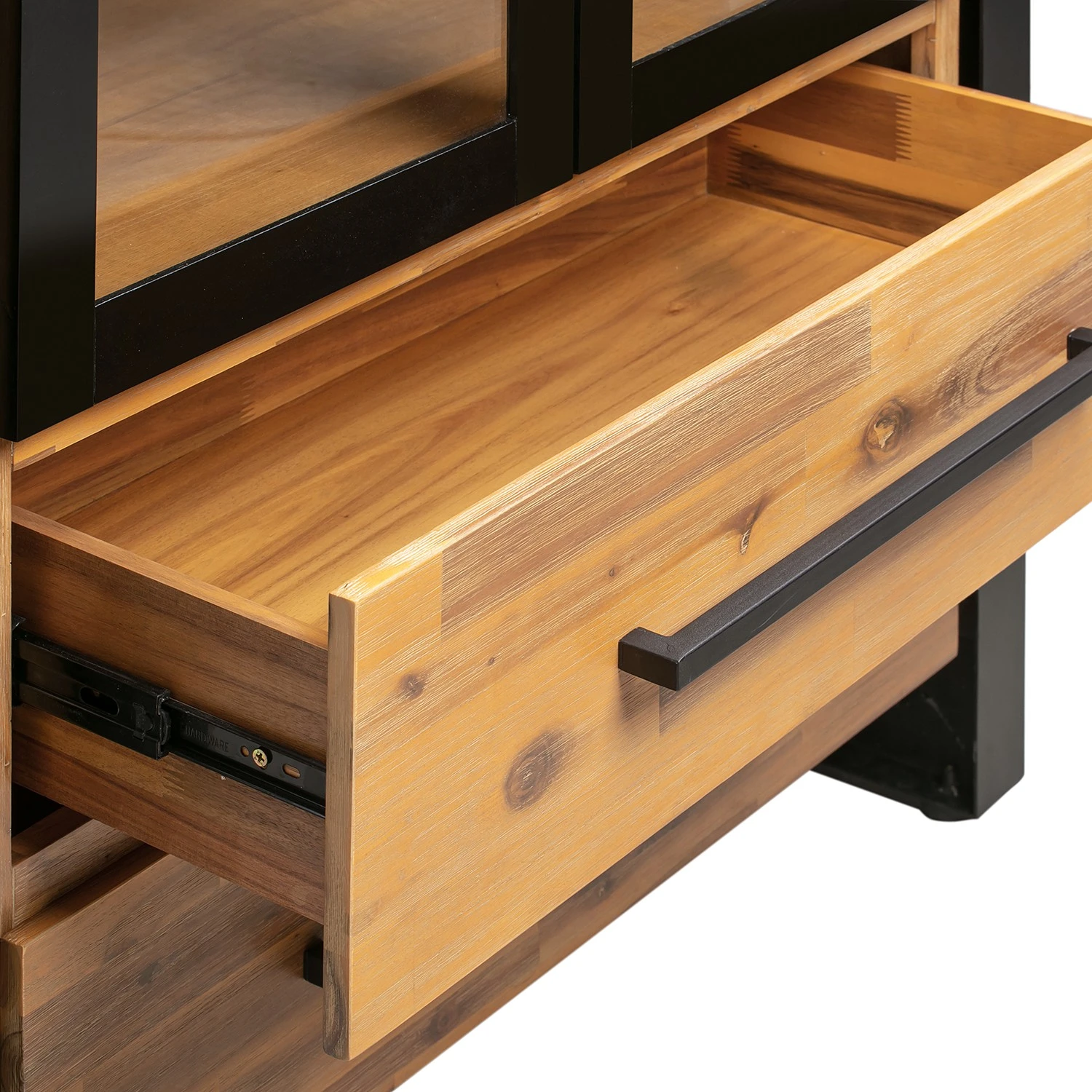 Ars manufacti Vitrinenschrank Urban Industry - Akazie teilmassiv / Metall - Akazie / Schwarz 4 Ars manufacti Vitrinenschrank Urban Industry - Akazie teilmassiv / Metall - Akazie / Schwarz – Bild 4