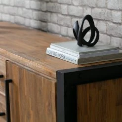 Ars manufacti Sideboard Urban Industry II - Akazie teilmassiv / Metall - Akazie / Schwarz -Wohnzimmermöbel boutique en ligne 1000224223 210714 07374300043 DETAILS P000000001000224223