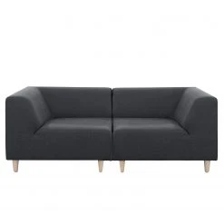 Mørteens Sofa Kurikka (2-Sitzer) - Webstoff - Webstoff Maloti: Anthrazit - Ohne Hocker