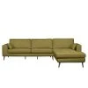 Mørteens Ecksofa Billund I Webstoff - Olivgrün - Longchair davorstehend rechts