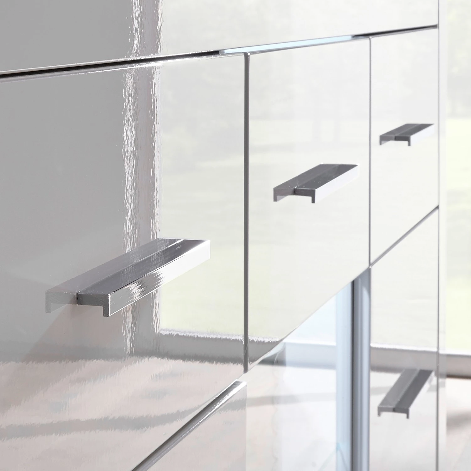 Loftscape Sideboard Bricktown I - Hochglanz Weiß / Matt Weiß 6 Loftscape Sideboard Bricktown I - Hochglanz Weiß / Matt Weiß – Bild 6