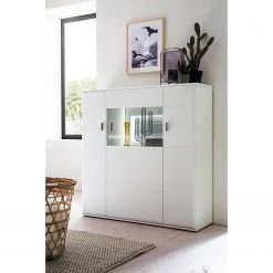 Loftscape Highboard Cassville - Matt Weiß / Anthrazit -Wohnzimmermöbel boutique en ligne 1000224406 200904 13092500031 MOOD DETAILS P000000001000224406 mood