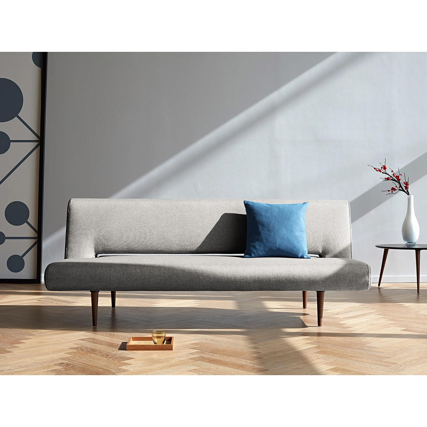 Innovation Möbel Schlafsofa Unfurl II - Webstoff - Stoff Flashtex: Light Grey 2 Innovation Möbel Schlafsofa Unfurl II - Webstoff - Stoff Flashtex: Light Grey – Bild 2