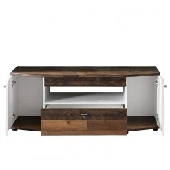 Fredriks TV-Lowboard Karlsburg - Hochglanz Weiß / Altholz Dekor -Wohnzimmermöbel boutique en ligne 1000224460 210811 15301000039 DETAILS P000000001000224460