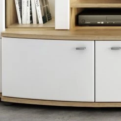 Loftscape Wohnwand Colcord (4-teilig) - Hochglanz Weiß / Eiche Dekor 14 Loftscape Wohnwand Colcord (4-teilig) - Hochglanz Weiß / Eiche Dekor -Wohnzimmermöbel boutique en ligne 1000224461 200902 06401400016 DETAILS P000000001000224461