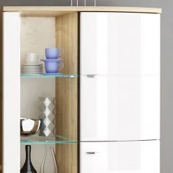 Loftscape Wohnwand Colcord (4-teilig) - Hochglanz Weiß / Eiche Dekor 16 Loftscape Wohnwand Colcord (4-teilig) - Hochglanz Weiß / Eiche Dekor -Wohnzimmermöbel boutique en ligne 1000224461 200902 06401400018 DETAILS P000000001000224461