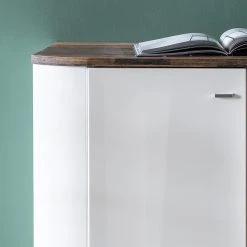 Fredriks Sideboard Karlsburg - Hochglanz Weiß / Altholz Dekor -Wohnzimmermöbel boutique en ligne 1000224471 200902 06404000057 DETAILS P000000001000224471